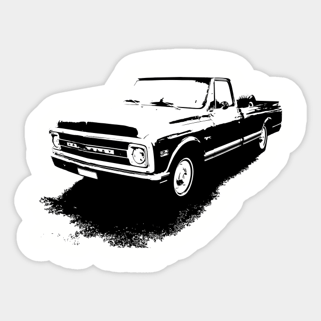 Chevy C-10 Pickup Sticker by rajem